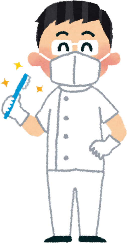 Illustration of a Friendly Dentist Holding a Toothbrush